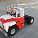Illustration for article titled Lego Mack U series, my biggest truck model to date.